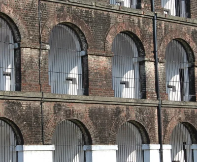 cellular jail inside view.